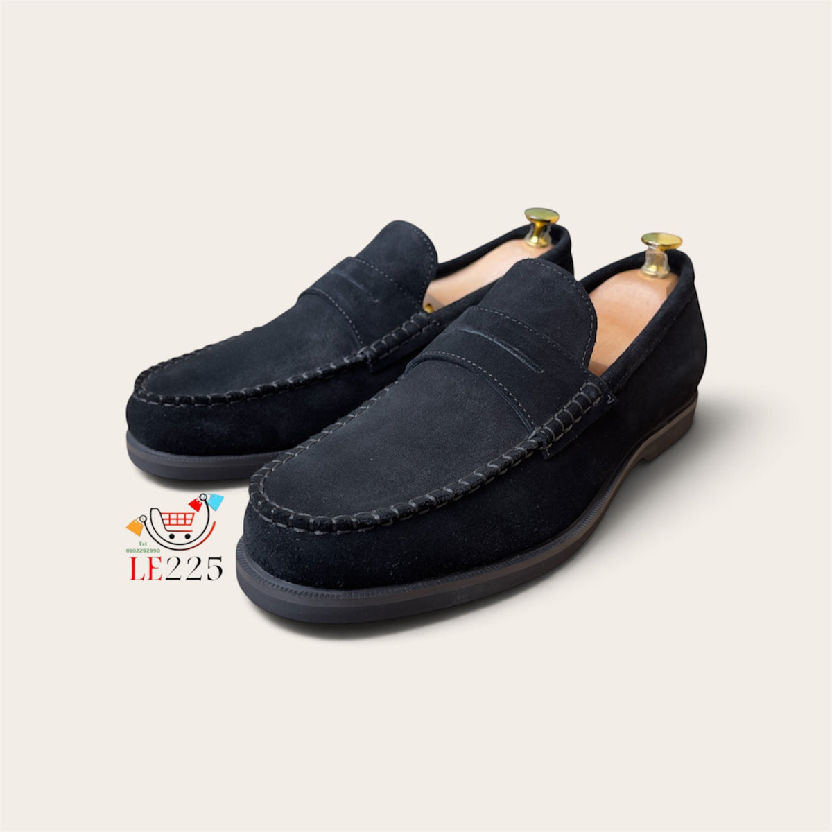 Mocassin daim noir ref-Dch 1