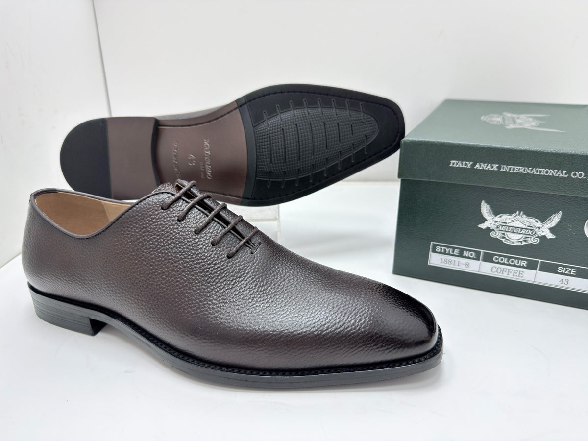 Soulier à lacet en cuir marron ref-SEP5