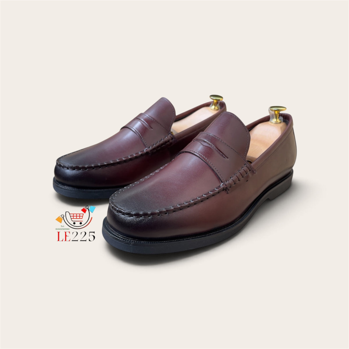 Mocassin en cuir marron ref-Dch 4
