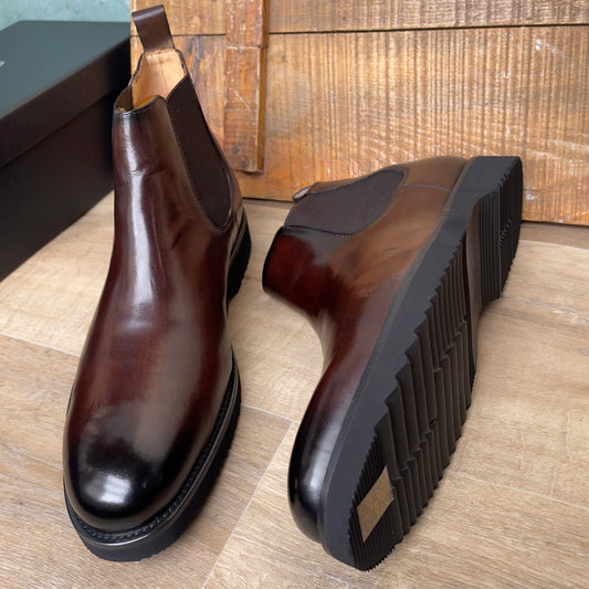 Boot Cuir Marron — Semelle Gomme