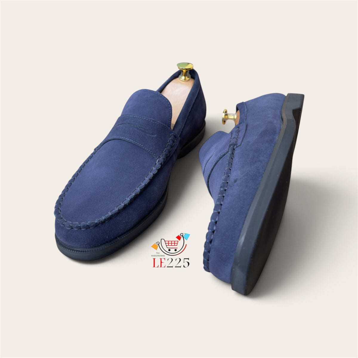 Mocassin daim bleu ref-Dch 2