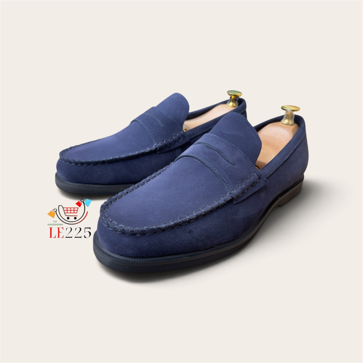 Mocassin daim bleu ref-Dch 2