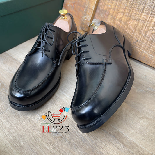 Soulier Cuir Noir — Semelle Commando