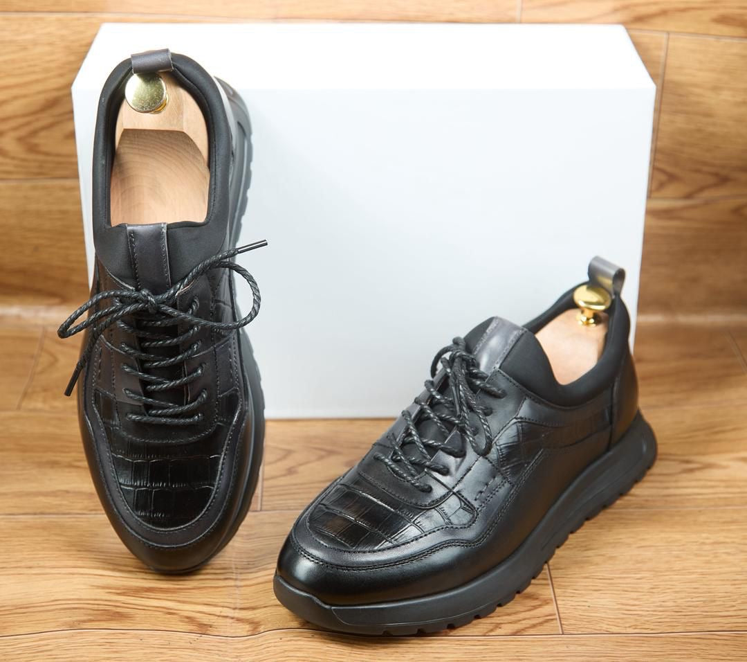 Sneaker Cuir — Semelle Gomme — Réf. AV8