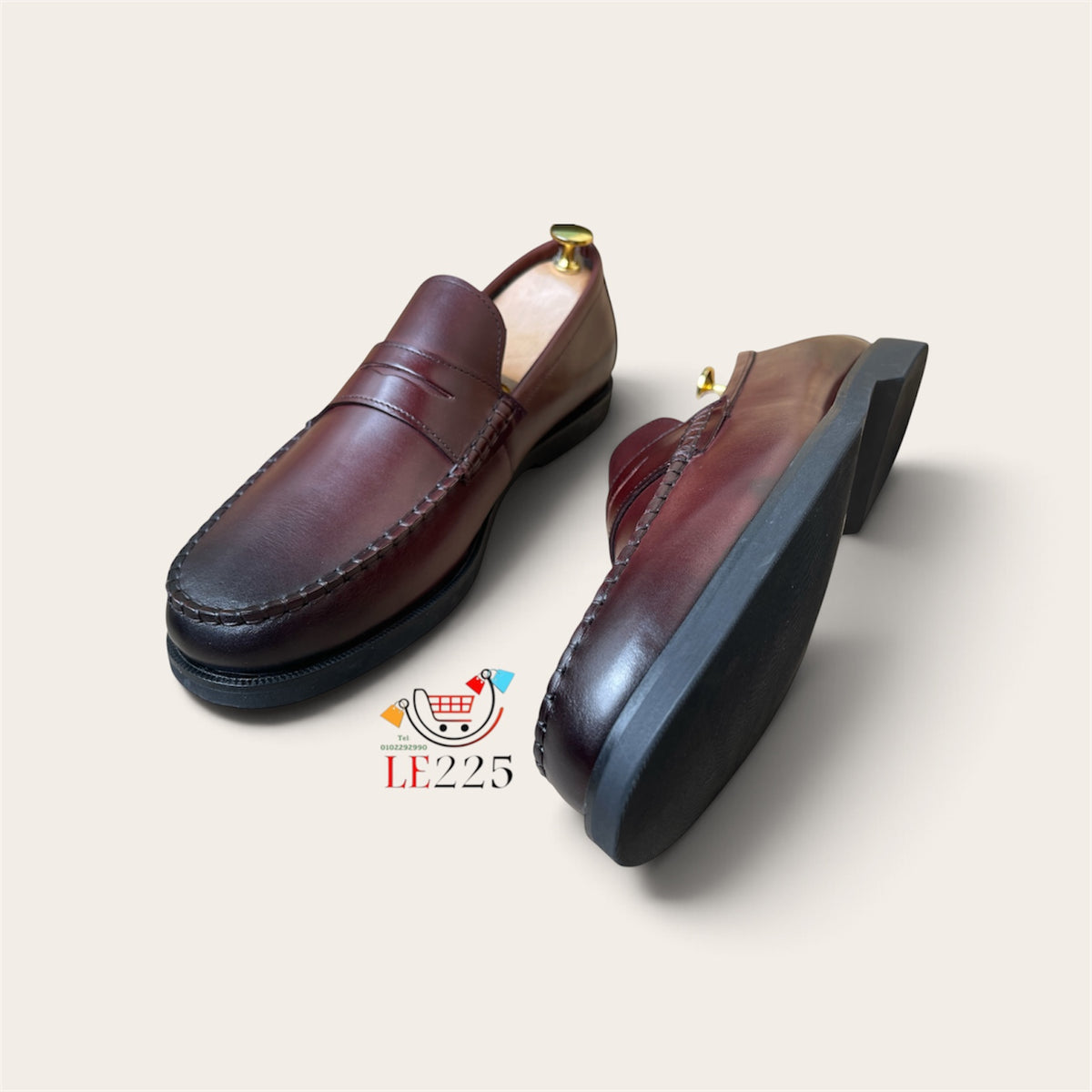 Mocassin en cuir marron ref-Dch 4
