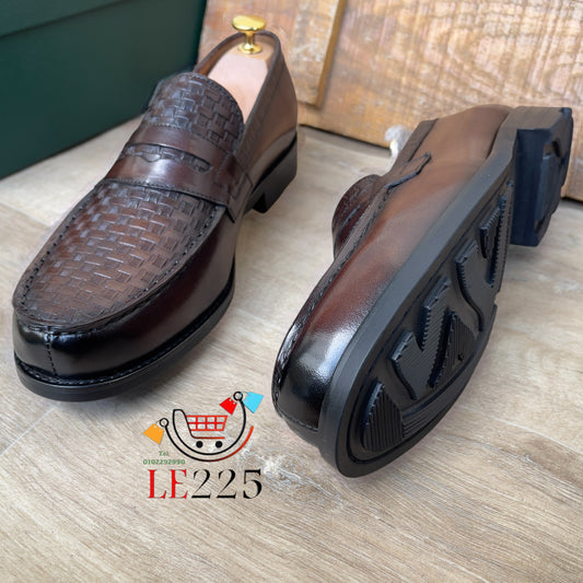 Mocassin Cuir Marron — Semelle Commando — Réf. AF1
