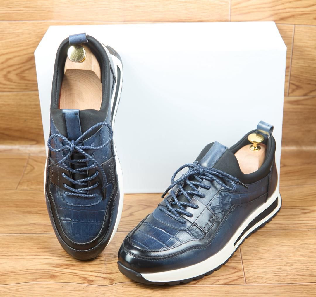 Sneaker Cuir — Semelle Gomme — Réf. AV8
