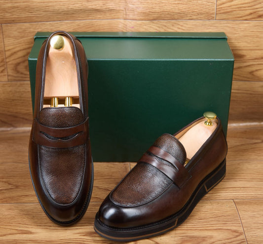 Mocassin Cuir Marron