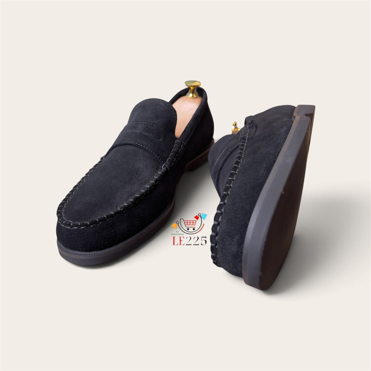 Mocassin daim noir ref-Dch 1