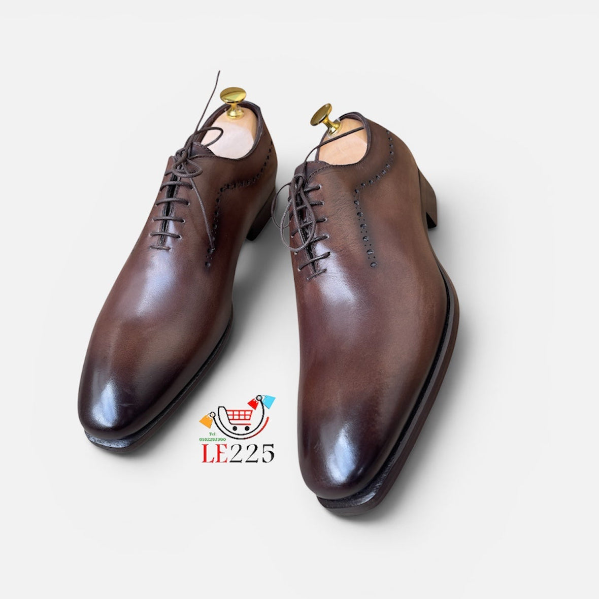 Soulier Cuir Marron FL— Semelle Cuir Réf: x45