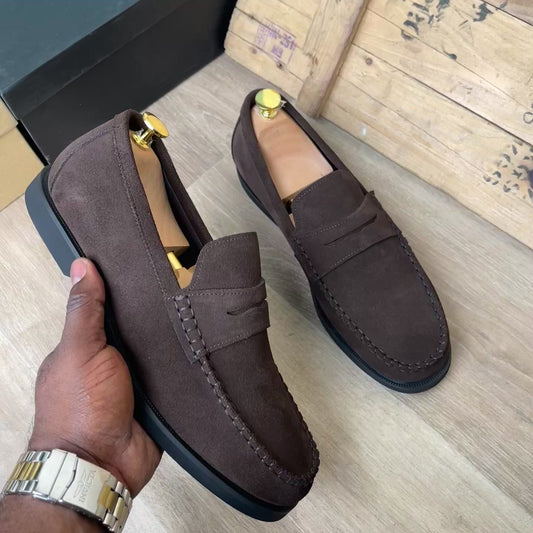 Mocassin daim marron ref-Dch 3